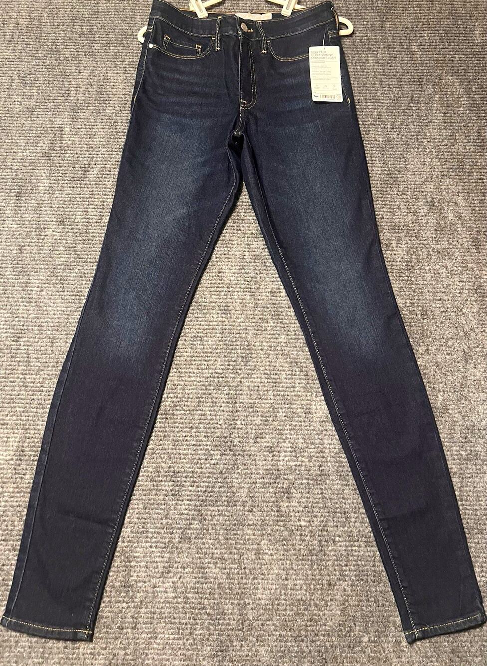Athleta Sculptek Ultra Skinny Midnight Jean 6 tall Blue Dark Wash Stretch